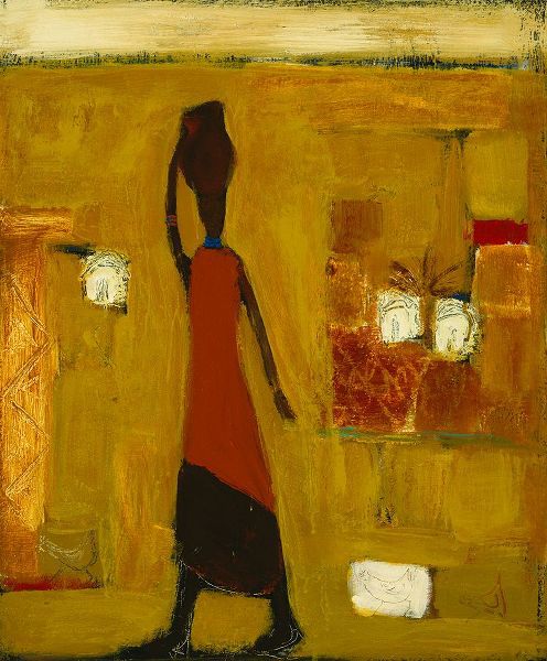 Walking Woman with Water Pot