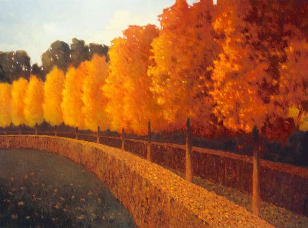 Linden Trees in Autumn