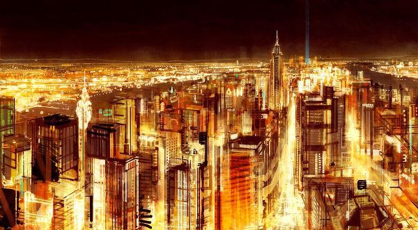 Manhattan Panoramic Nocturne