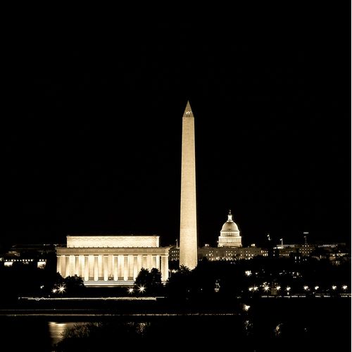 Lincoln, Washington Monument, Capitol