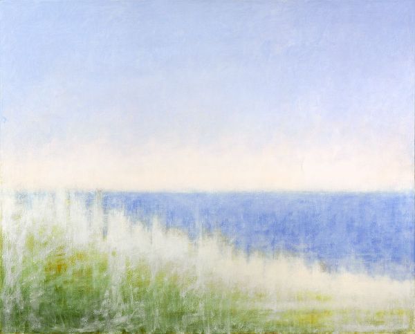 Yellow Beach Grass-Blue Water