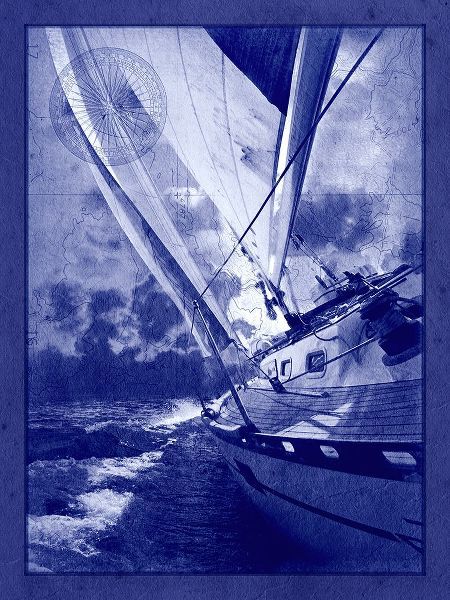 Sailing in Cyanotype A