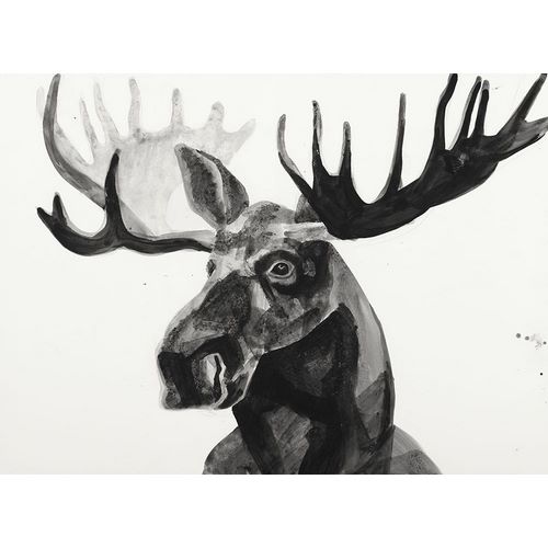 Watercolor Moose