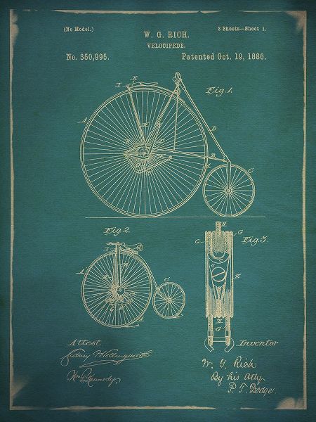 Bicycle Patent 1 Blue