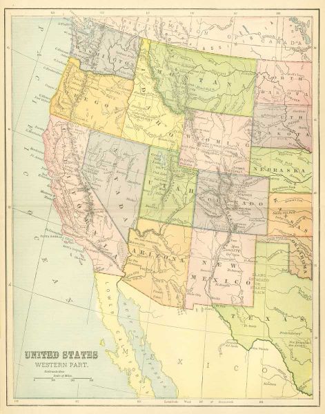 US Map West