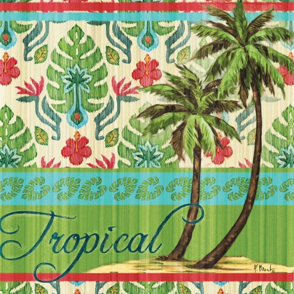 Tropical Ikat Palm II