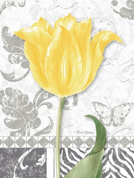 Damask Gray Tulips I