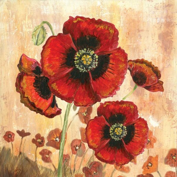Big Red Poppies I