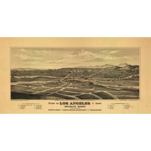 1877 Los Angeles Map