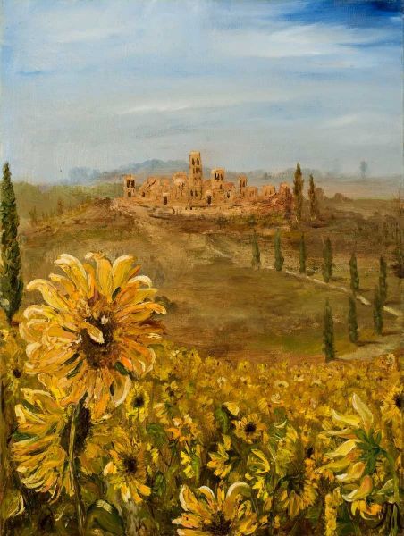 Tuscan Sunflowers I