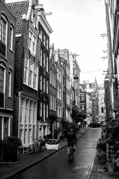 Amsterdam Black and White Street
