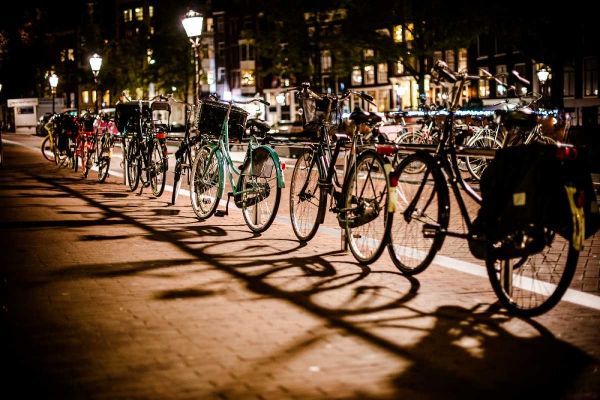 Amsterdam Bikes at Night I