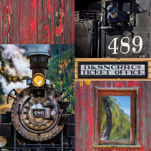 Historic Train Collage IV