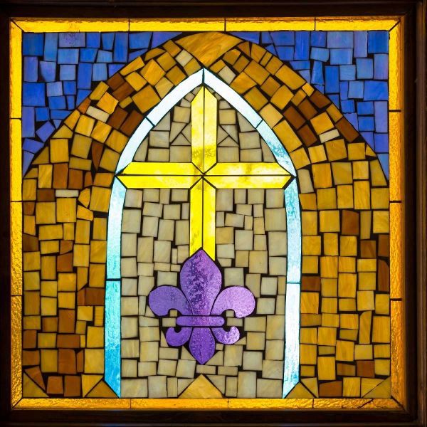 Stained Glass Cross III