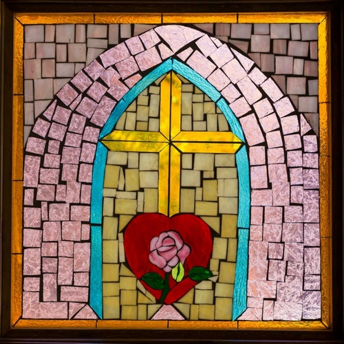 Stained Glass Cross IV