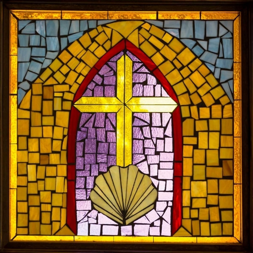 Stained Glass Cross VI