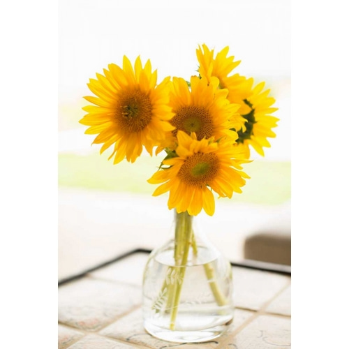 Sunflowers in Small Vase