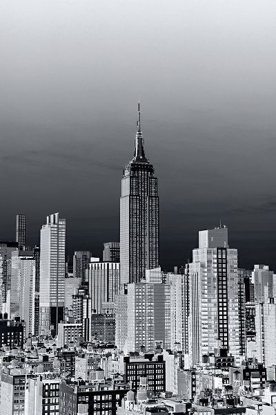 New York Cityscape Negative BandW