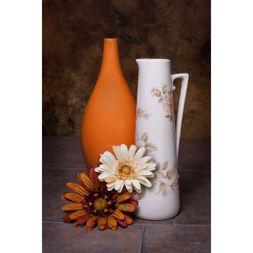 Orange Vase with Pitcher II