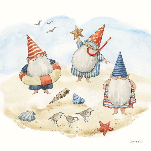 Audit, Lisa 아티스트의 Everyday Gnomes VII-Beach작품입니다.