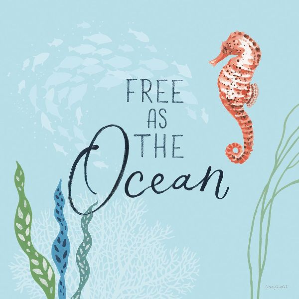 Audit, Lisa 아티스트의 Free As the Ocean IX on Blue작품입니다.