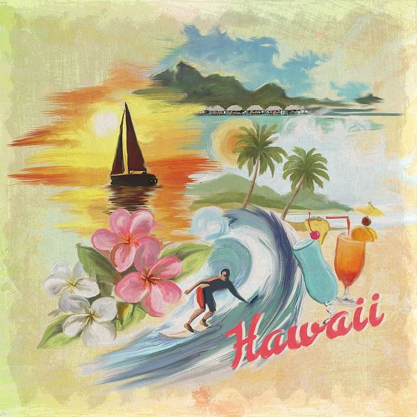 Art Licensing Studio 아티스트의 Hawaii Paradise Pattern작품입니다.