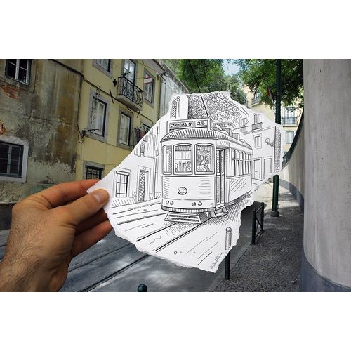 Heine, Ben 아티스트의 Pencil Vs Camera 4 - Lisbon Tram작품입니다.