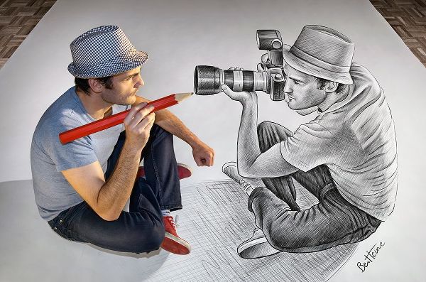 Heine, Ben 아티스트의 Pencil Vs Camera 73 - Photographer and Illustrator작품입니다.