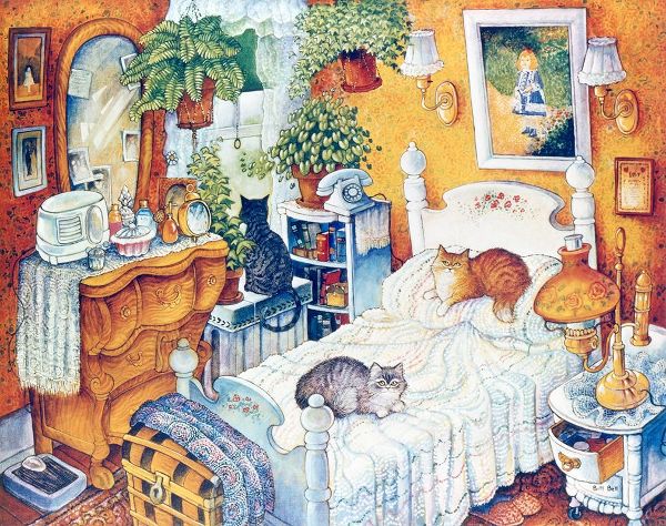 Bell, Bill 아티스트의 Bedroom Cats작품입니다.