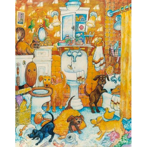 Bell, Bill 아티스트의 Orange Bathroom Pups작품입니다.
