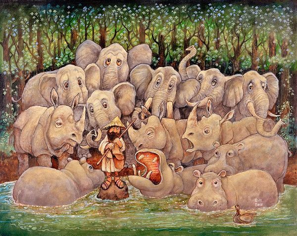 Bell, Bill 아티스트의 Noah - Elephants-Rhinos-Hippos작품입니다.