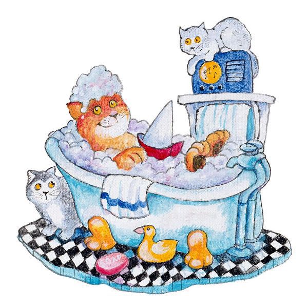 Bell, Bill 아티스트의 Bubble Bath Cat작품입니다.