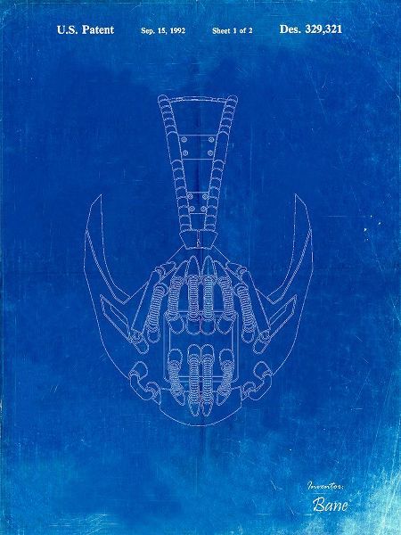 Borders, Cole 아티스트의 PP39-Faded Blueprint Vintage Police Handcuffs Patent Poster작품입니다.