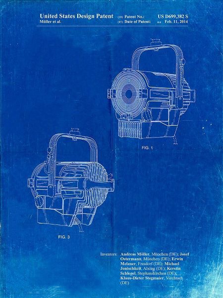 Borders, Cole 아티스트의 PP537-Faded Blueprint Stage Spotlight Patent Poster작품입니다.