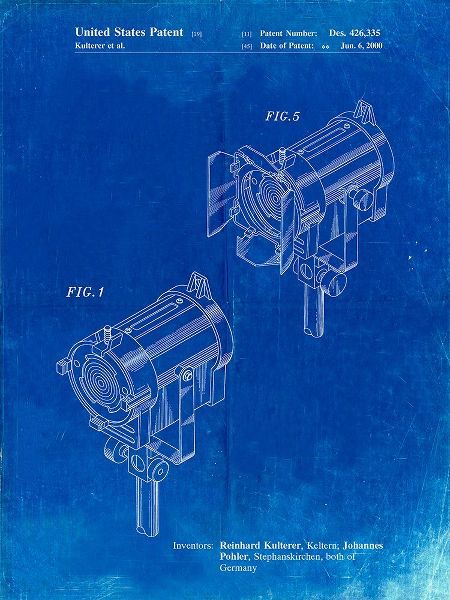 Borders, Cole 아티스트의 PP548-Faded Blueprint Stage Lighting Patent Poster작품입니다.