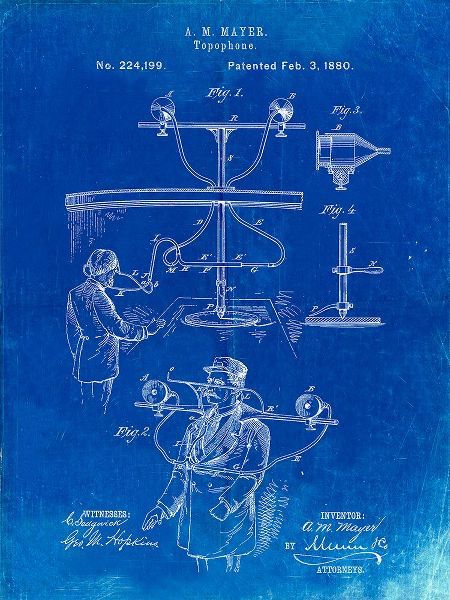 Borders, Cole 아티스트의 PP642-Faded Blueprint Bowling Pin 1967 Patent Poster작품입니다.