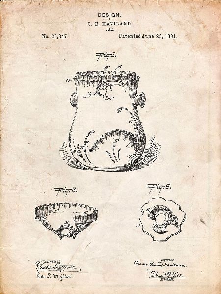 Borders, Cole 아티스트의 PP660-Vintage Parchment Kitchen Jar Pitcher Poster작품입니다.