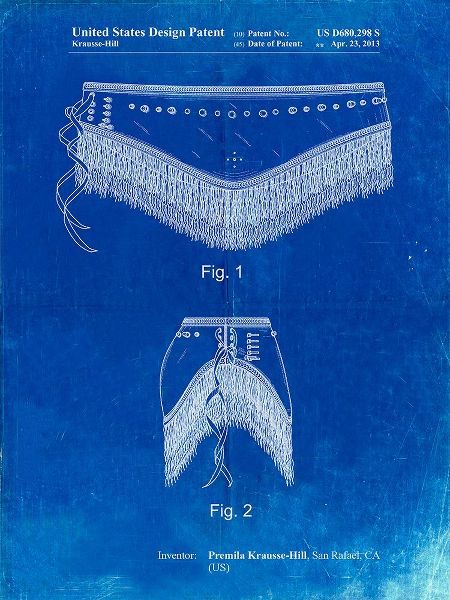 Borders, Cole 아티스트의 PP685-Faded Blueprint Belly Dancing Belt Poster작품입니다.