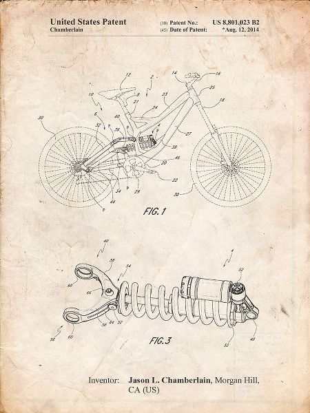 Borders, Cole 아티스트의 PP735-Vintage Parchment Bicycle Shock Art작품입니다.