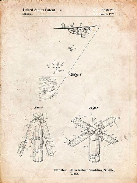 Borders, Cole 아티스트의 PP750-Vintage Parchment Boeing Sonobuoy Patent Poster작품입니다.