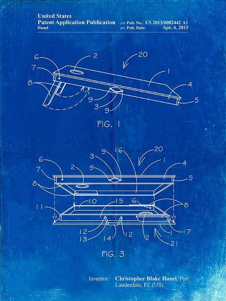Borders, Cole 아티스트의 PP774-Faded Blueprint Corn Hole Board Patent Poster작품입니다.