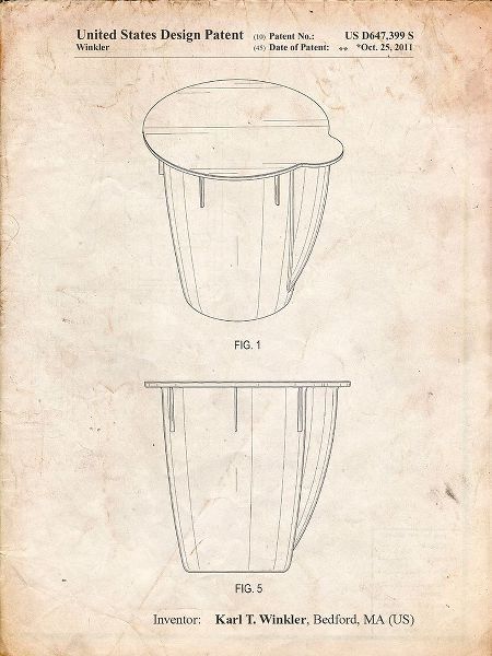 Borders, Cole 아티스트의 PP906-Vintage Parchment Keurig Cup Poster작품입니다.