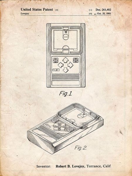 Borders, Cole 아티스트의 PP950-Vintage Parchment Mattel Electronic Basketball Game Patent Poster작품입니다.