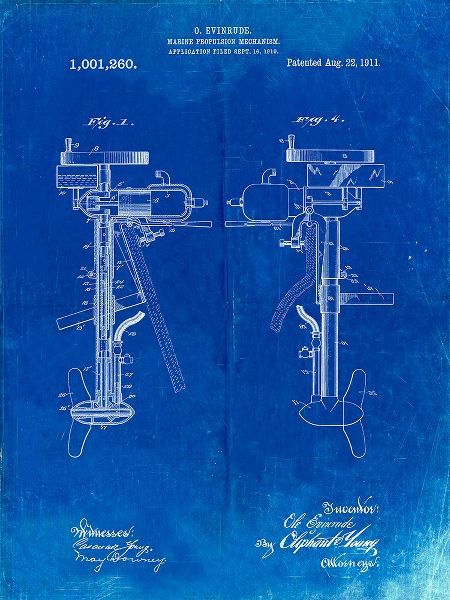 Borders, Cole 아티스트의 PP979-Faded Blueprint Otoscope Patent Print작품입니다.