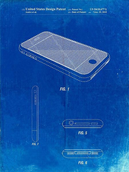 Borders, Cole 아티스트의 PP177- Faded Blueprint iPhone 3 Patent Poster작품입니다.