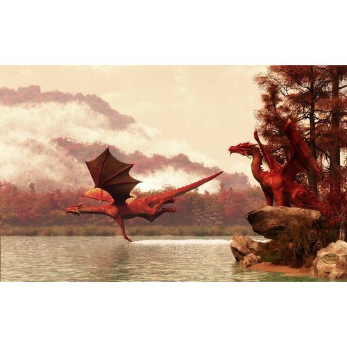 Eskridge, Daniel 아티스트의 Autumn Dragons작품입니다.