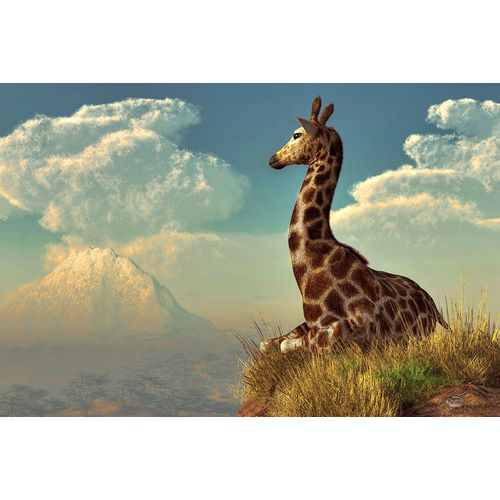 Eskridge, Daniel 아티스트의 Giraffe And Distant Mountain작품입니다.