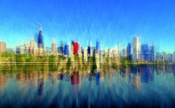 Manlove, David 아티스트의 Chicago Skyline 4작품입니다.