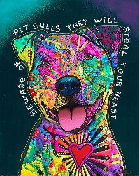 Dean Russo Collection 아티스트의 Pit Bulls will steal your heart작품입니다.