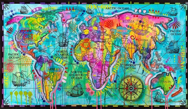 Dean Russo Collection 아티스트의 World Map작품입니다.